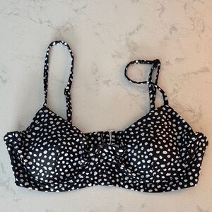 TROPEZ BIKINI TOP IN BLACK TOCHKI